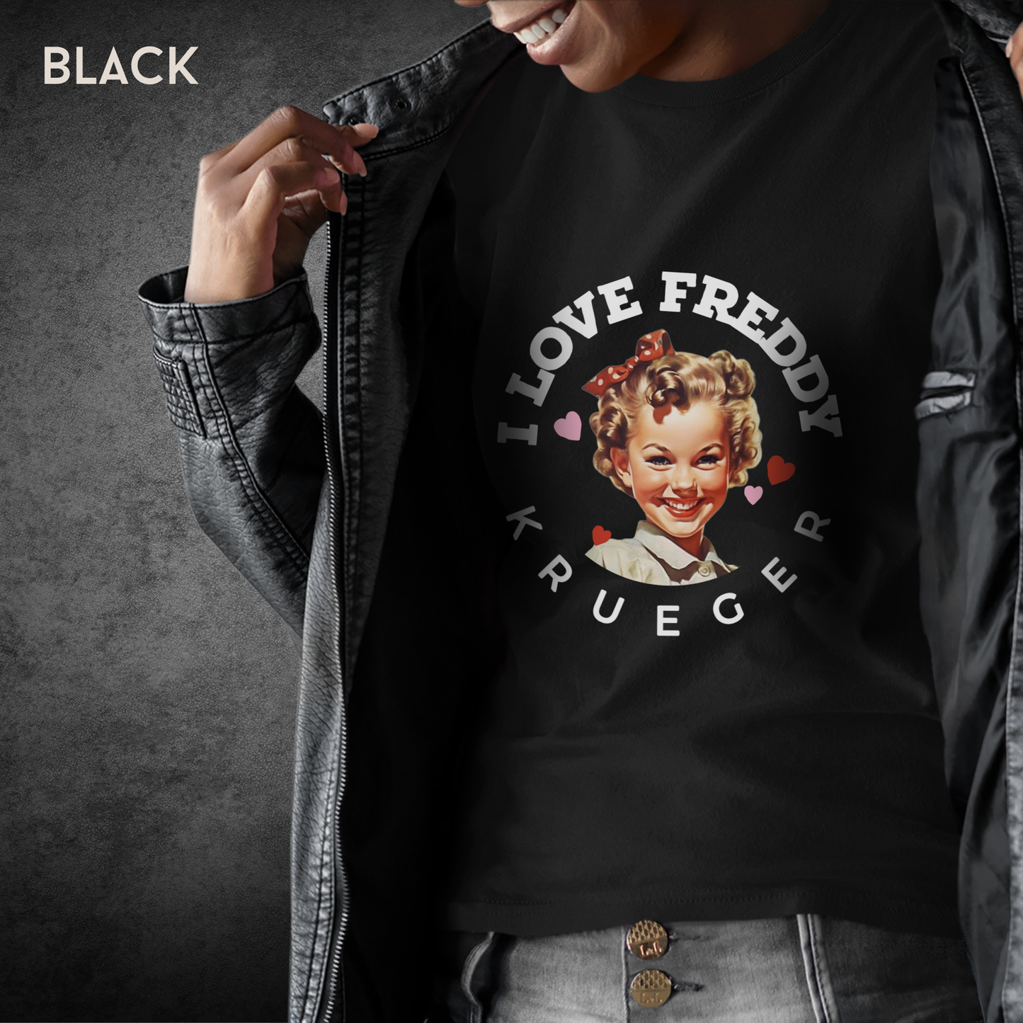 I Love Freddy Krueger Unisex Horror Tee Comfort Colors 1717 | Nightmare on Elm Street Shirt | Slasher Valentine Tee