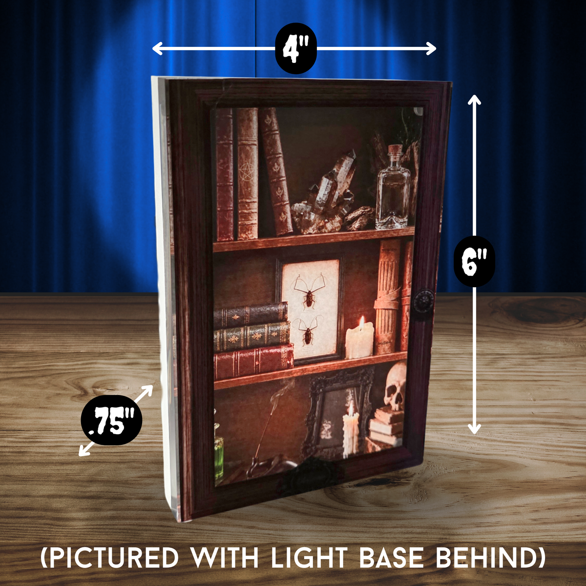 Cabinet Obscura 3D Effect Acrylic | Gothic Curiosity Cabinet Decor
