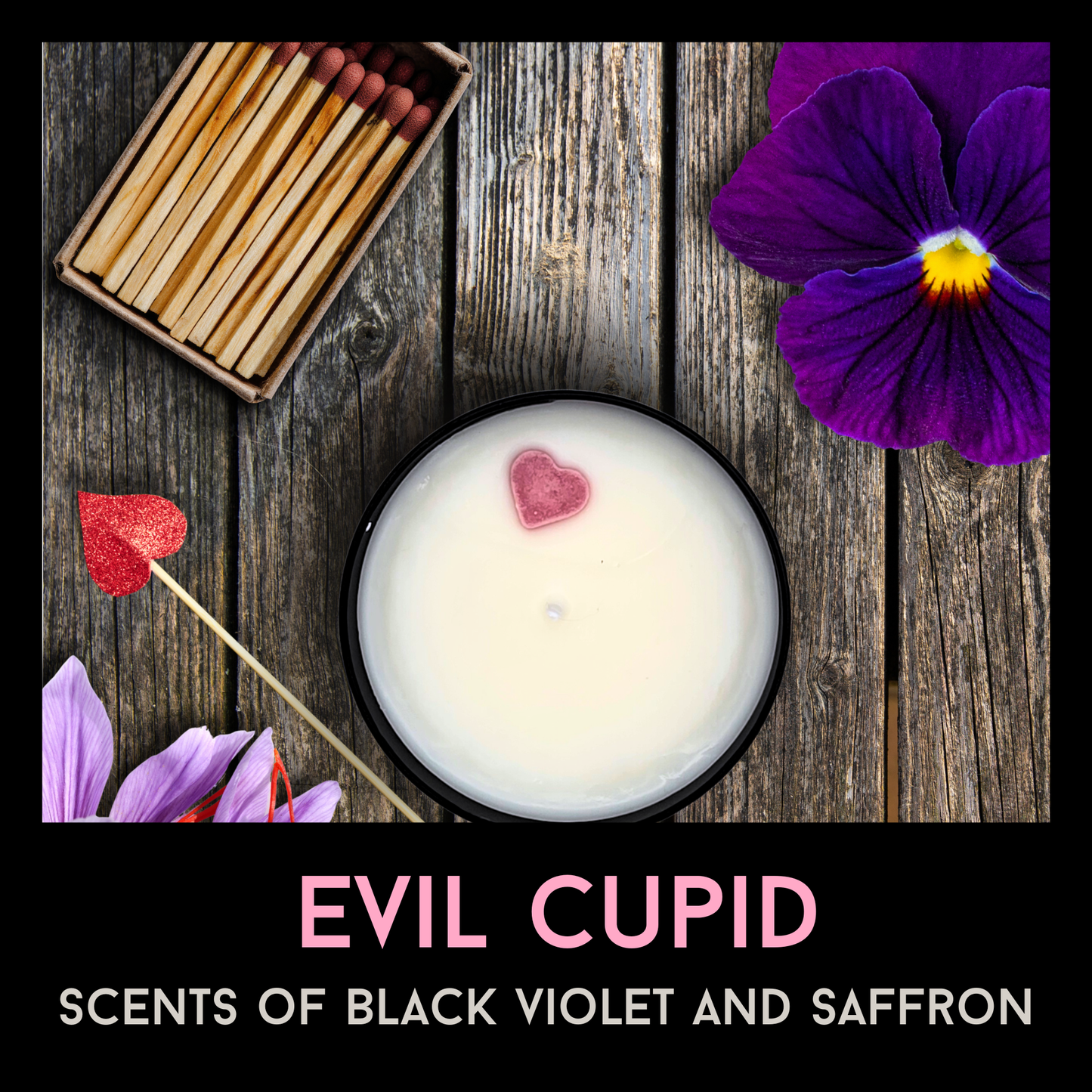 Sinister Love Candle Gift Set | Gothic Valentine Candles | Horror Romance Gift | Soy Coconut Wax | Spooky Love Decor | Sinister Studios AZ