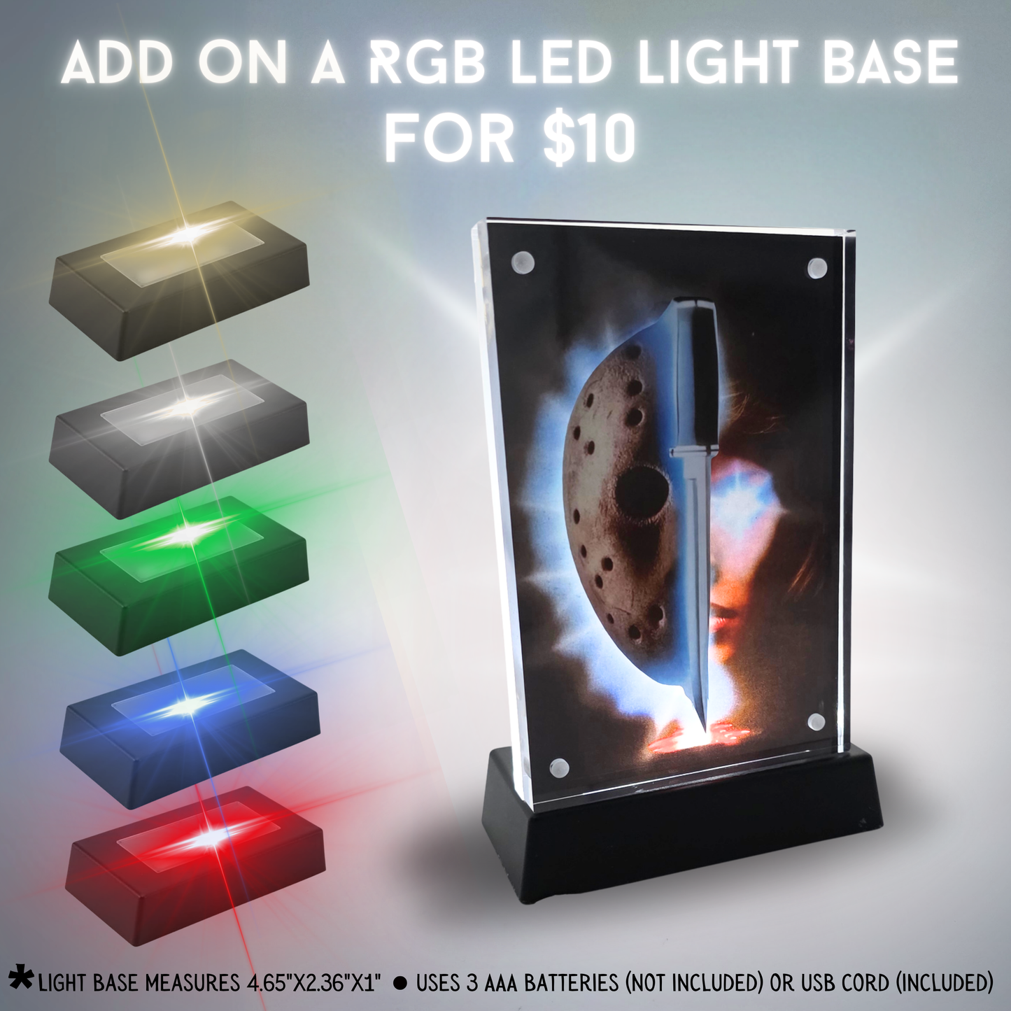 Friday the 13th Part 7 Jason Mask 3D Effect Acrylic Display Horror Collectible Autograph Ready Convention Signable Display Pre Order