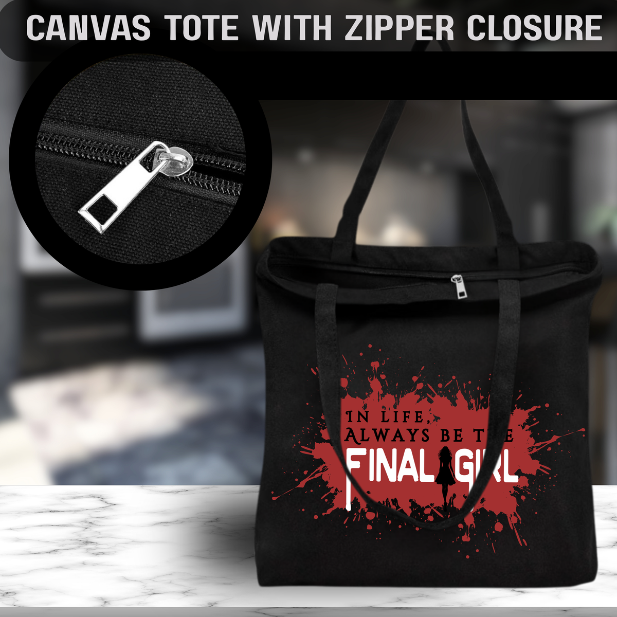 FINAL GIRL Horror Bags & Totes – Choose Your Bag Style and Spooky Design