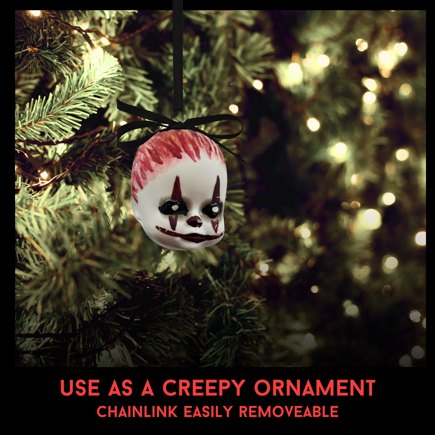 Clown Baby Bag Charm | Handmade Horror Purse Charm