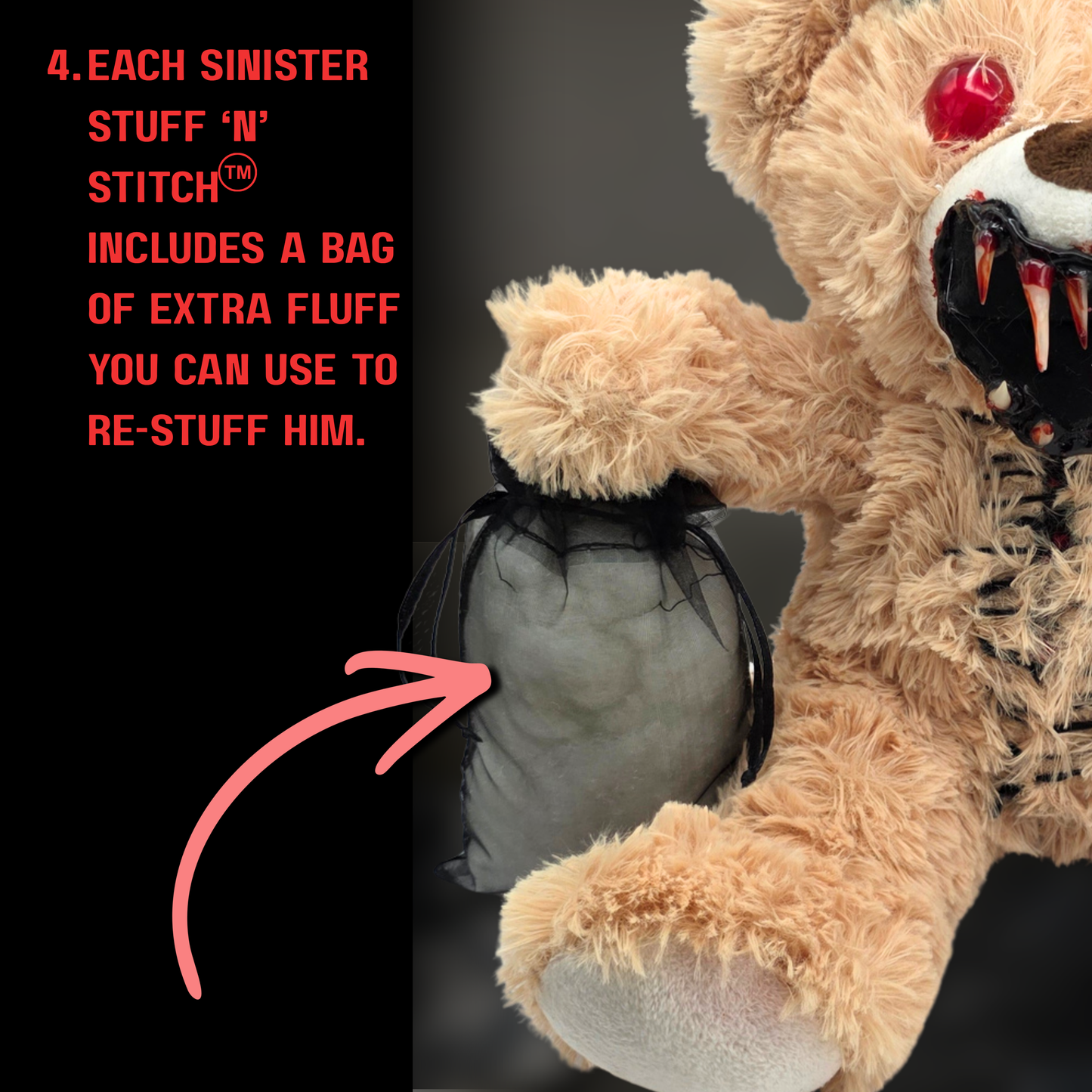 Sinister Stuff 'n' Stitch™ Demon Bear