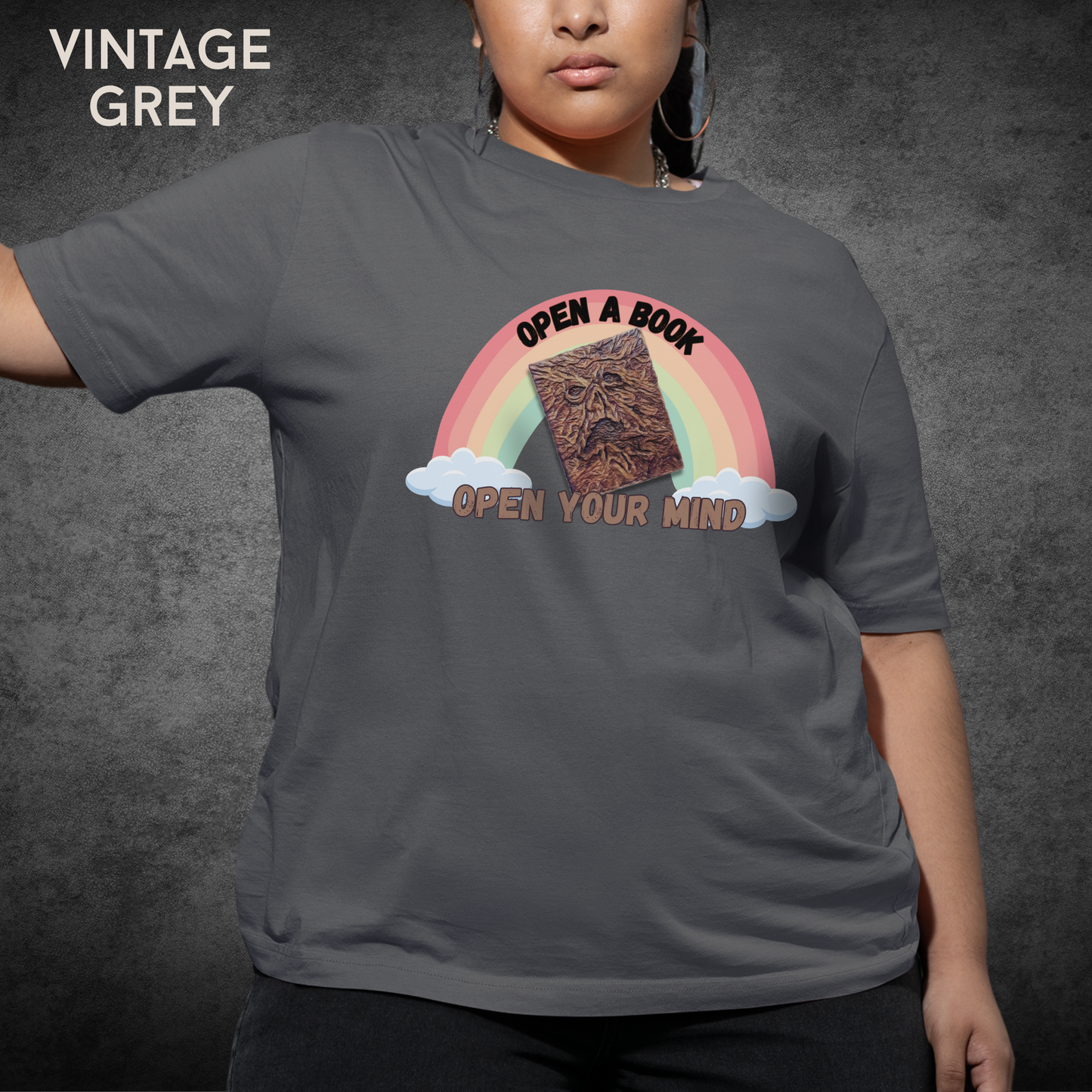 Open a Book Open Your Mind Necronomicon Unisex Tee Horror Book Shirt Comfort Colors 1717 Retro necronomicon  Gothic Tee