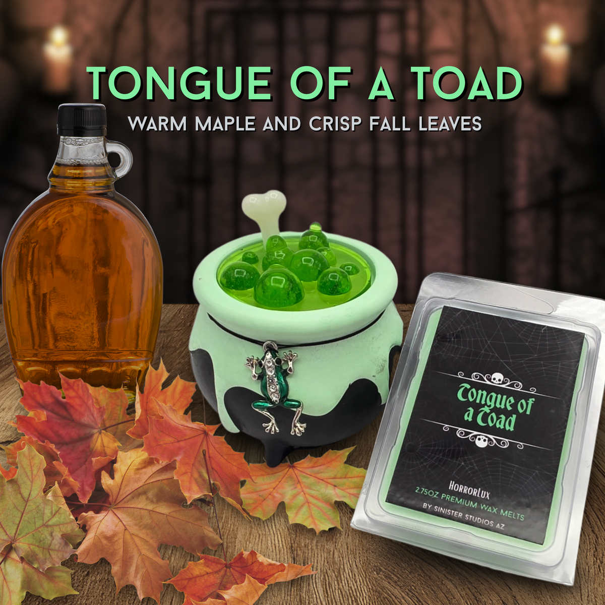 Handmade Cauldron Candle & Wax Melts | Gothic Witch Candle