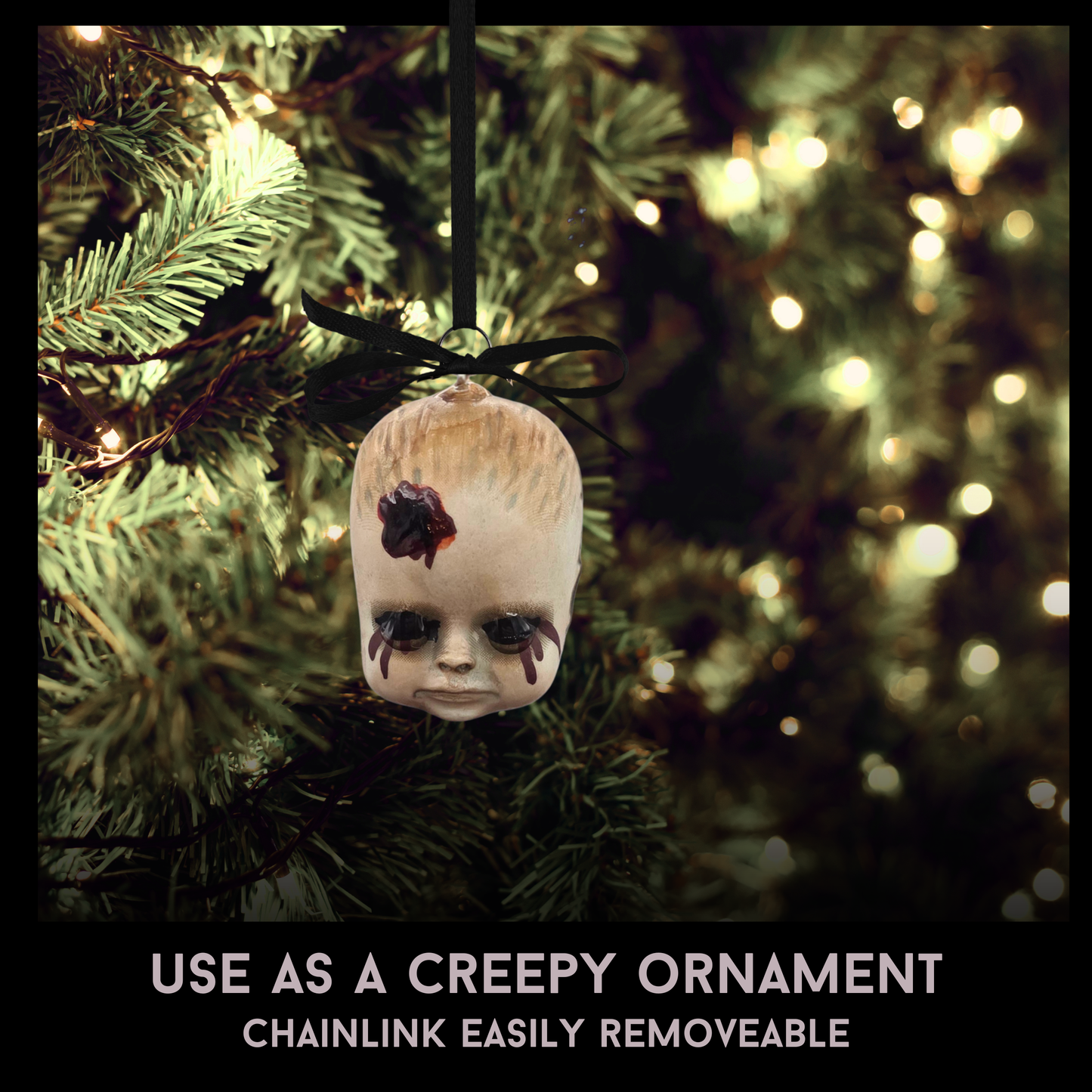 Zombie Baby Bag Charm | Handmade Horror Purse Charm