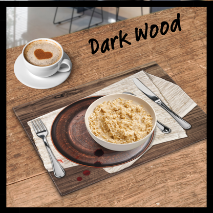 Unholy Meal placemat set horror home decor gore placemat bloody dining table decoration horror table linens horror placemat horror gift
