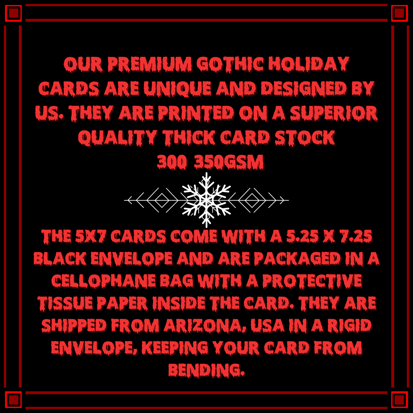 Merry Gothmas card gothic christmas card gift skulls holiday card goth card for her santa skull card for him