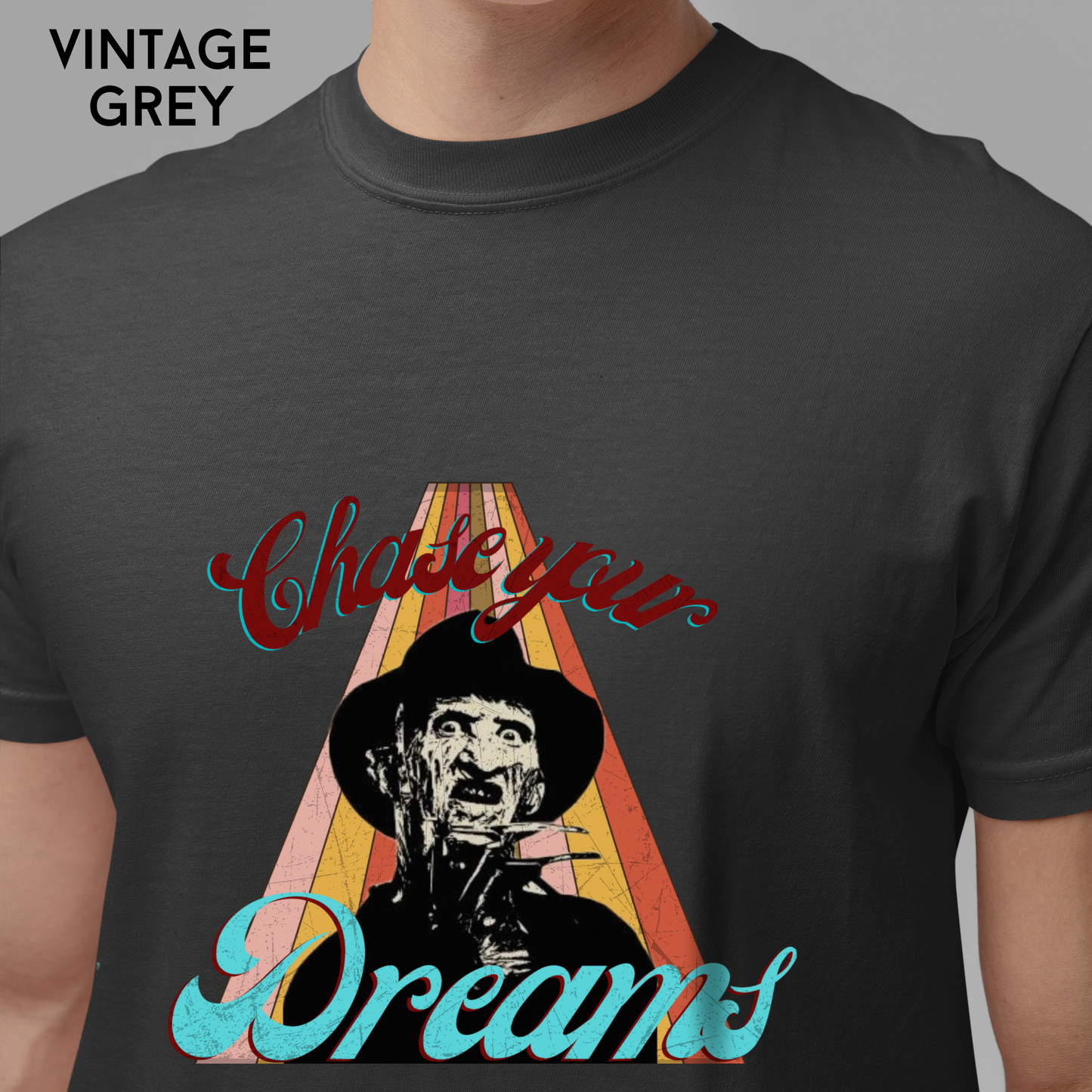 Chase Your Dreams Unisex Horror Tee | Comfort Colors 1717 Shirt | Retro Slasher Graphic T Shirt | Horror Movie Inspired Apparel