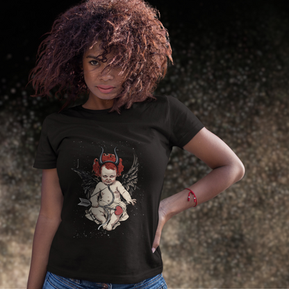 Evil Cupid tee unisex horror tshirt for her gothic cupid love tee gift gothic punk tee for him gift