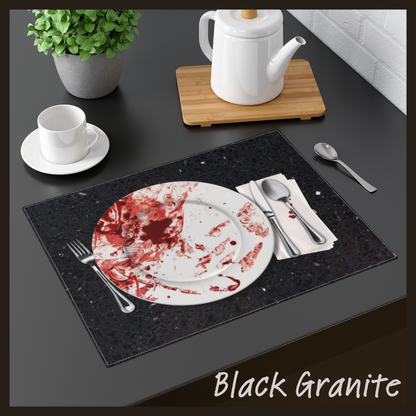 Bloody Good Meal placemat set horror home decor gore placemat bloody dining table decoration horror table linens horror placemat horror gift