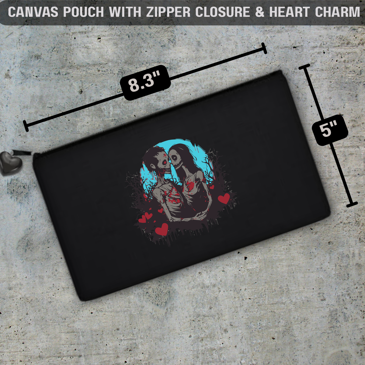 Zombie Love Bag Collection – Gothic Tote, Makeup Pouch & Mini Stash Case