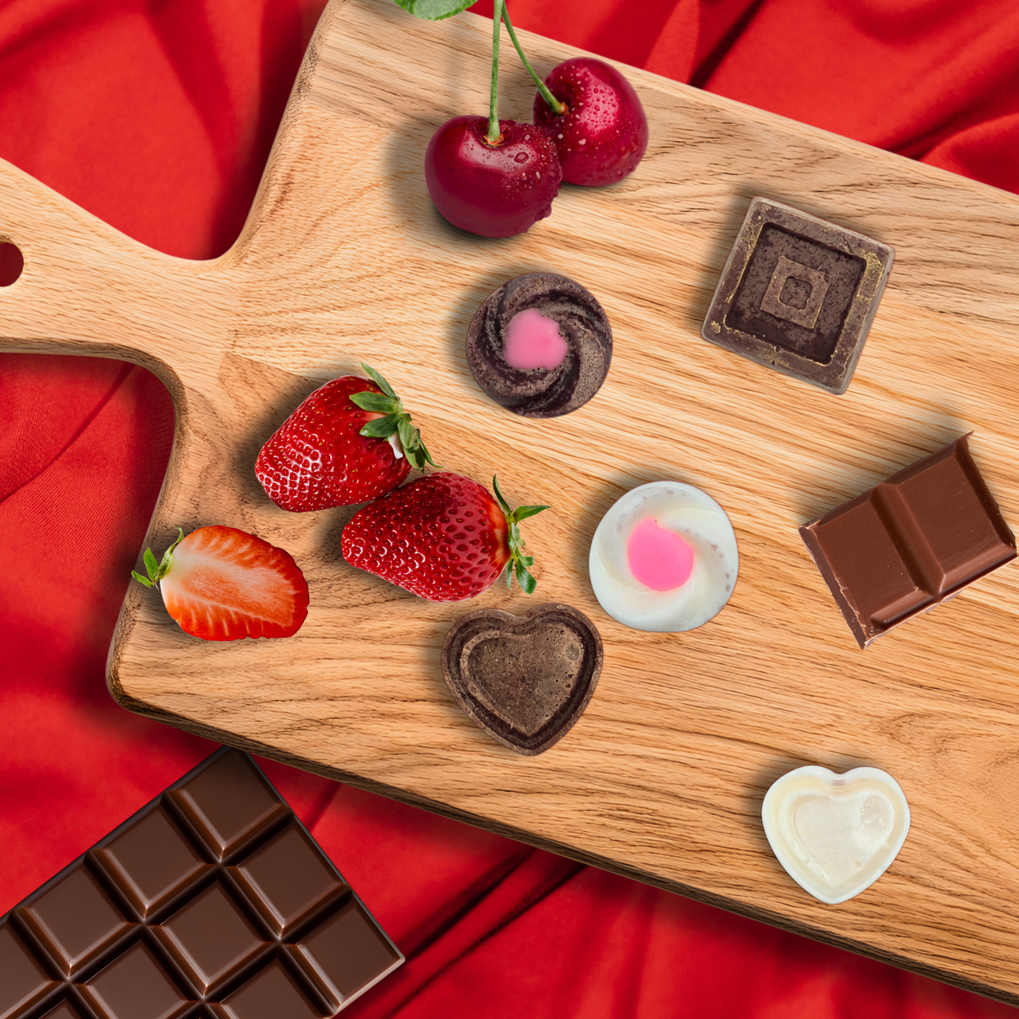 Sinister Chocolates Wax Melts | Bleeding Heart Wax Melts | Chocolate Strawberry Cherry Scent | Horror Valentine Gift | Spooky Wax Melts