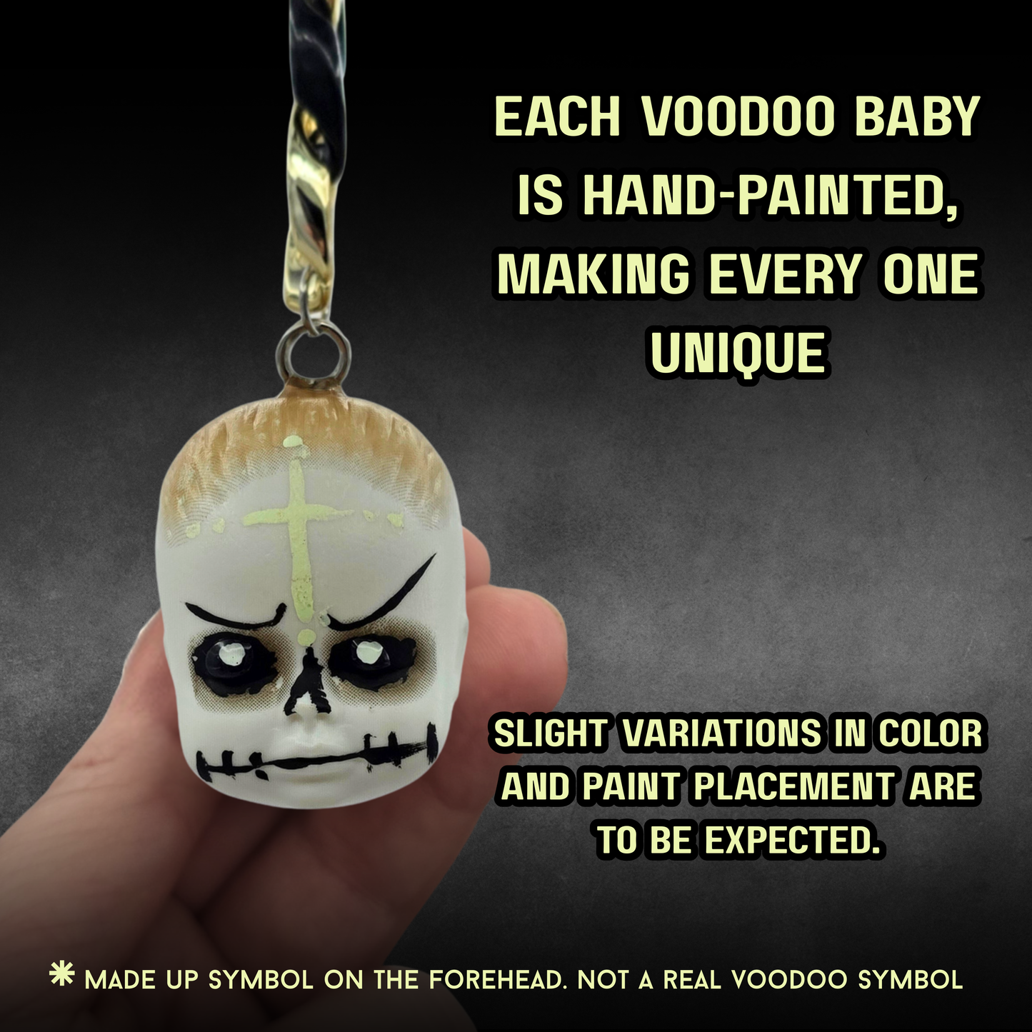 Voodoo Baby Bag Charm | Handmade Horror Purse Charm