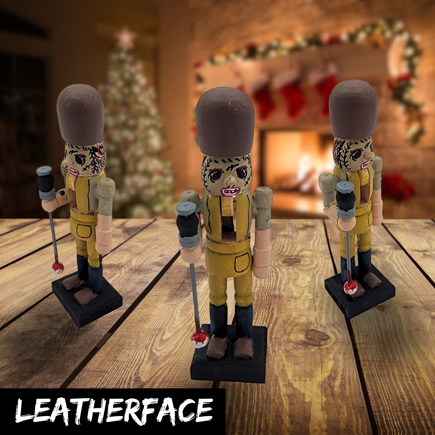 Horror Themed Nutcrackers | Hand Painted Killer Christmas Décor | Jason, Michael, Freddy, Pennywise, Leatherface, Art the Clown