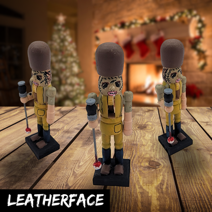 Horror Themed Nutcrackers | Hand Painted Killer Christmas Décor | Jason, Michael, Freddy, Pennywise, Leatherface, Art the Clown
