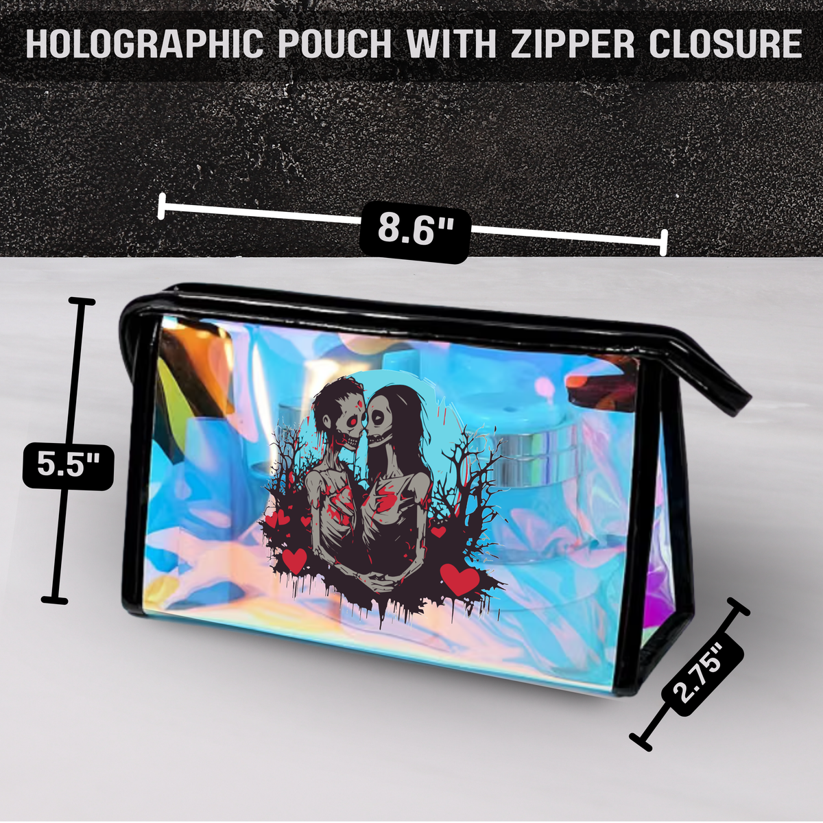 Zombie Love Bag Collection – Gothic Tote, Makeup Pouch & Mini Stash Case