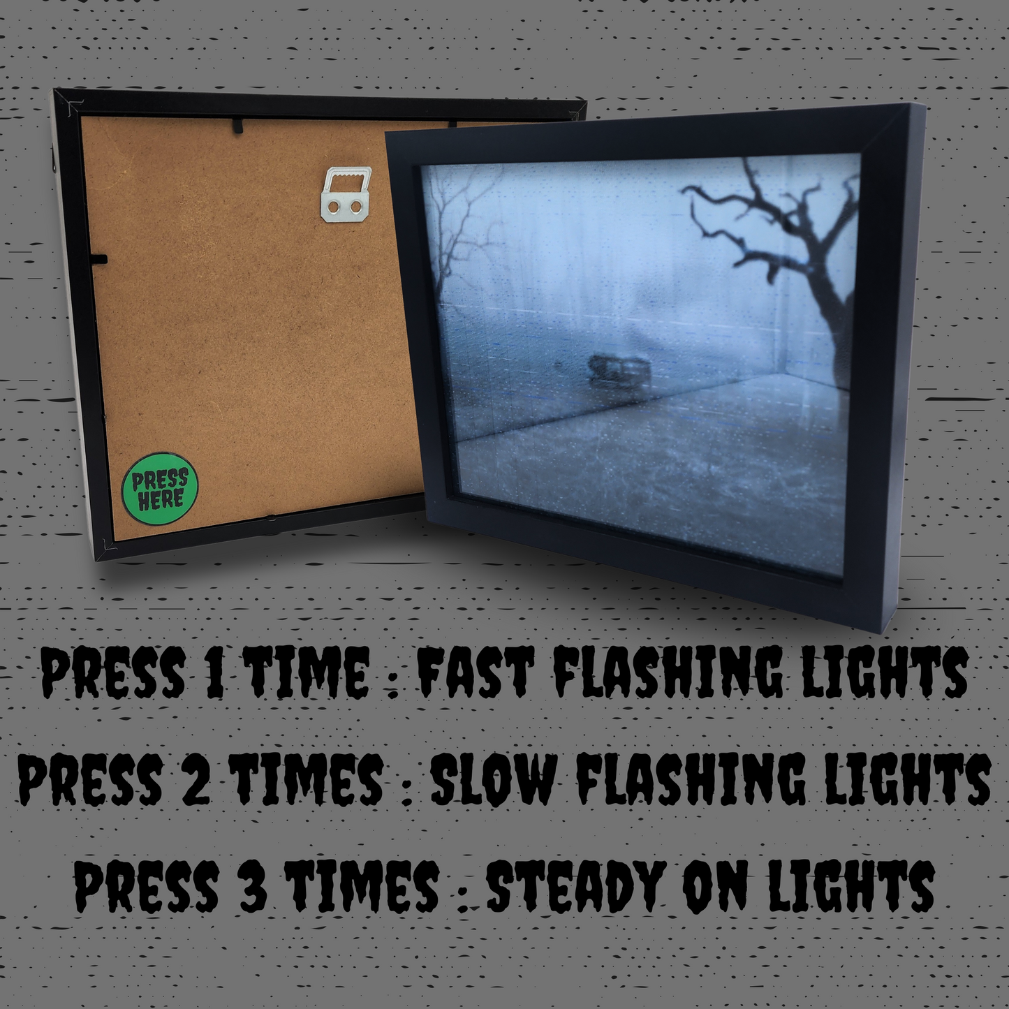 Cursed Light-Up Haunted Frame | Samara Ring-Inspired Horror Decor | Well Scene Turns Creepy When Lit | Made by Sinister Studios AZ