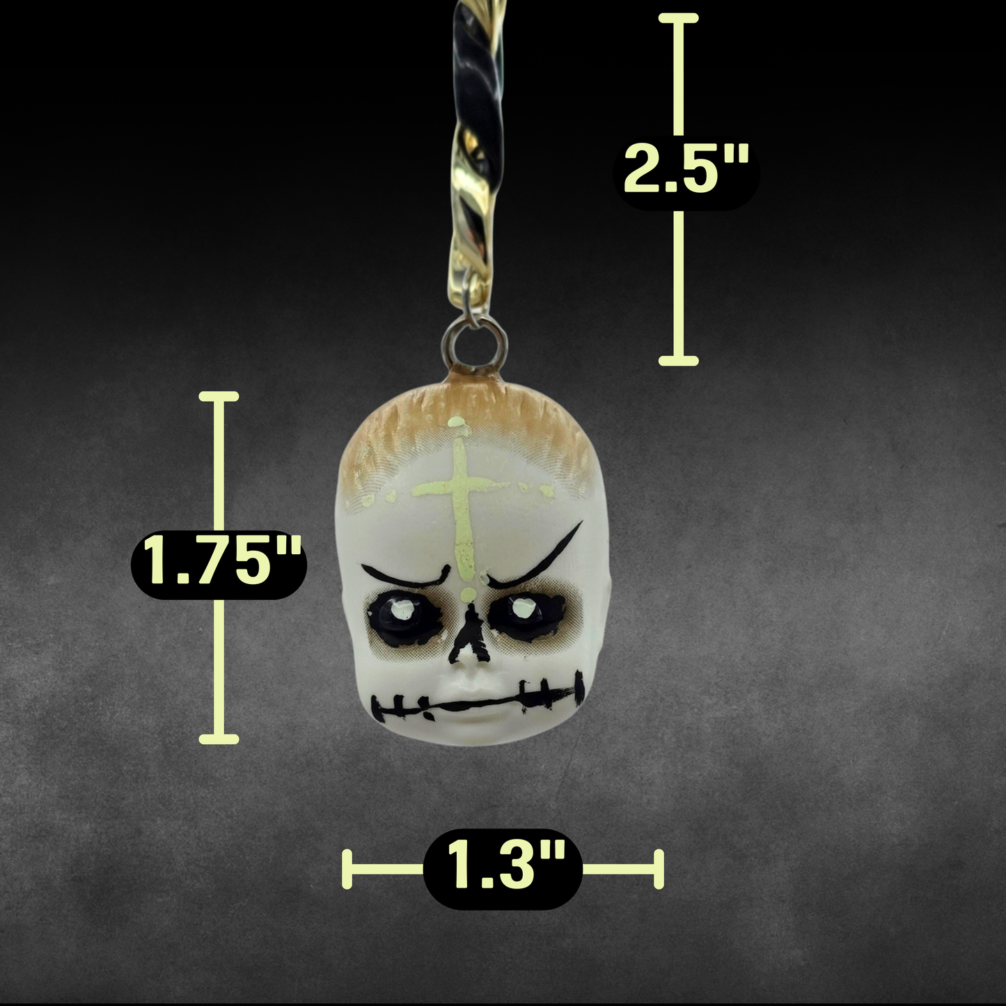 Voodoo Baby Bag Charm | Handmade Horror Purse Charm