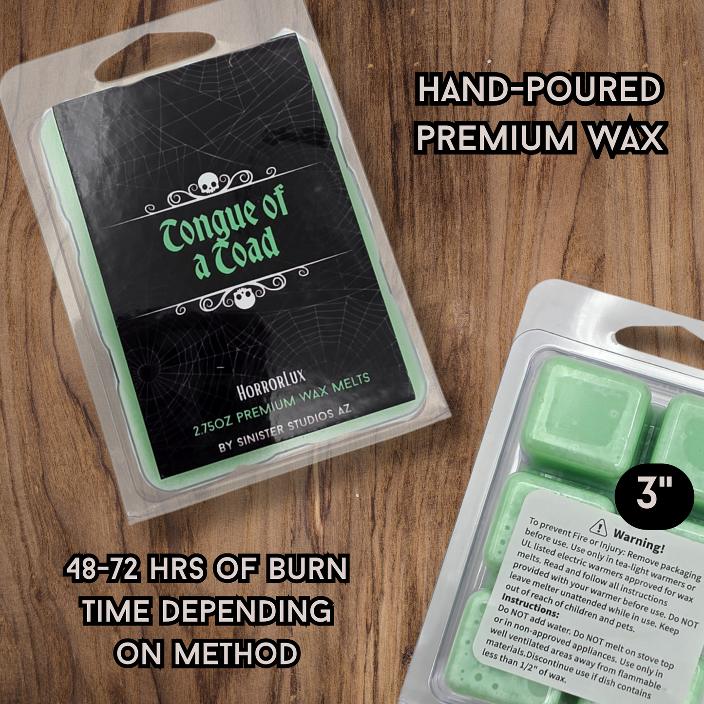 Handmade Cauldron Candle & Wax Melts | Gothic Witch Candle