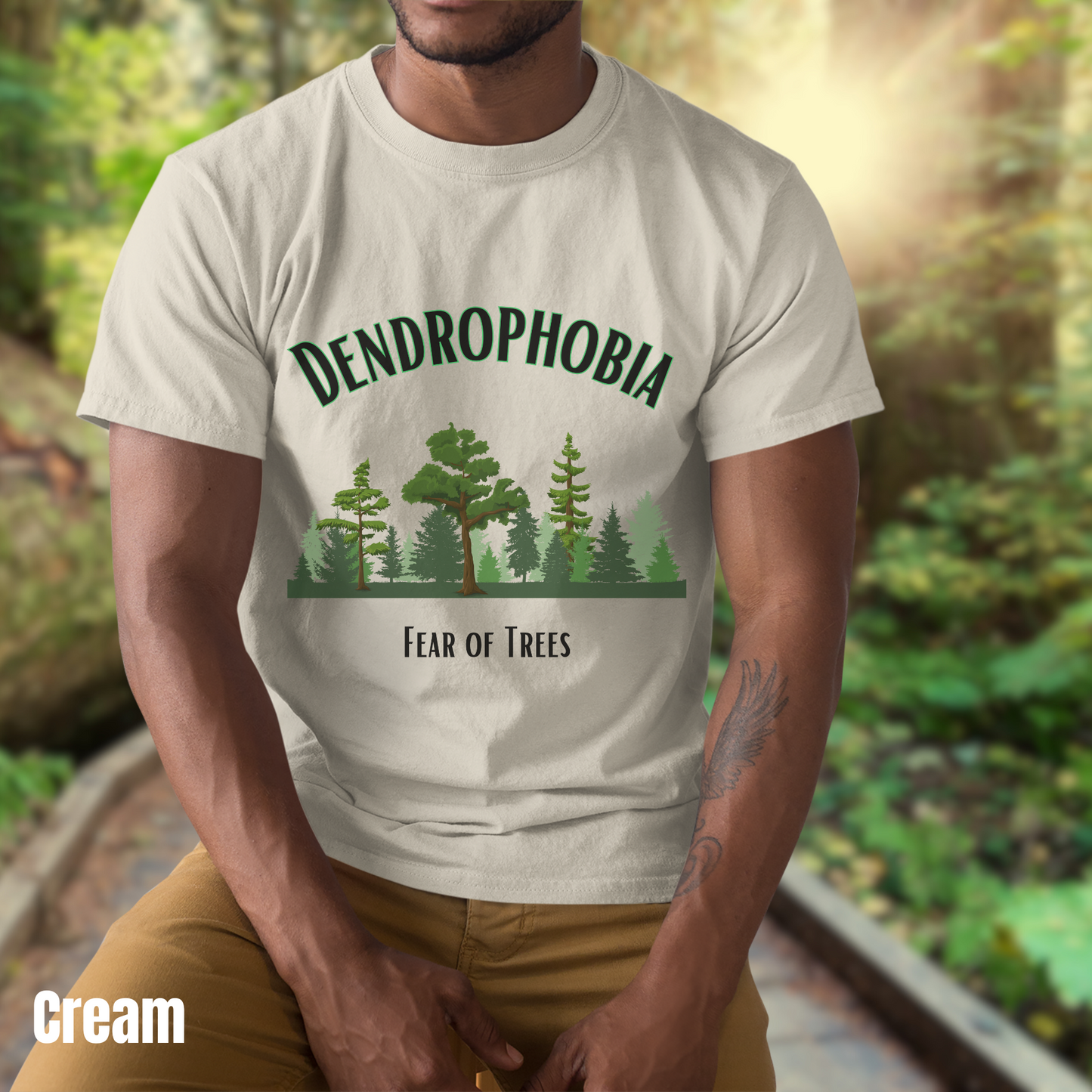 Dendrophobia tee unisex Fear of Trees horror tshirt for her Ranger gift Outdoors lover tee gift camping tee for her nature tshirt phobia gift